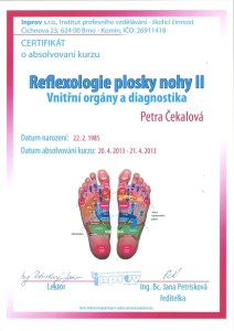 Reflexologie nohou II
